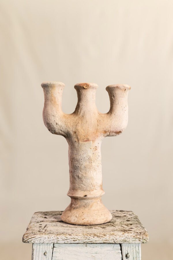 72 La Foret-0134 Candelabro de terracota - Colección Sahara no. 3
