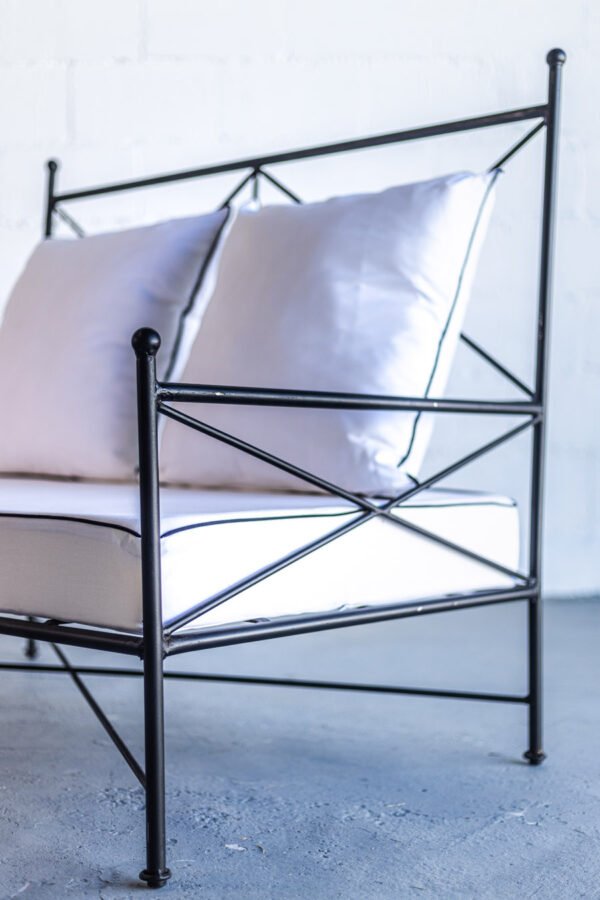 72 La Foret-0988 Sillón de hierro forjado