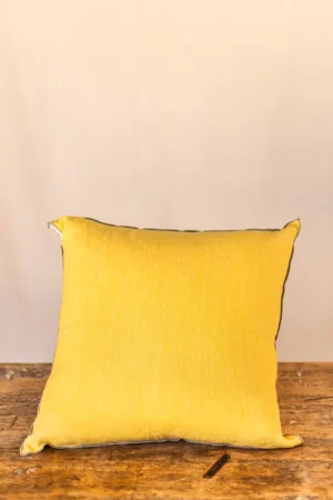 Cojín de lino amarillo - Joan