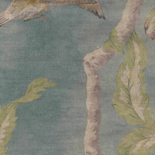 Cojín de lino Mary - Azul