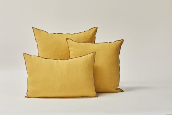 Cojín de lino Joan - Amarillo