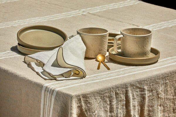 Cojín de lino Rene - Blanco