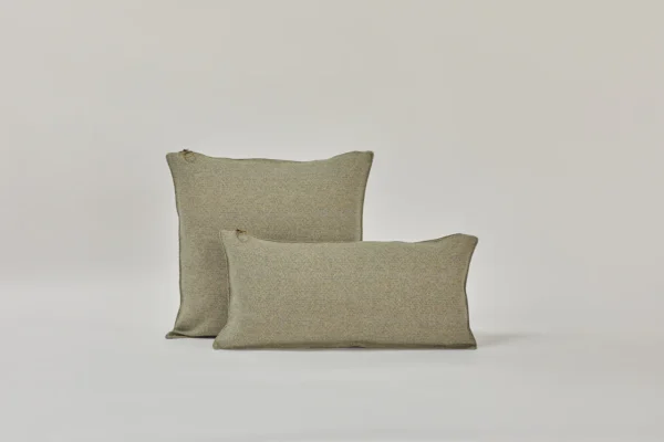 Cojín de lino Vasili - Plomo