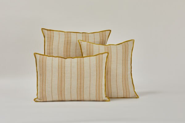 andy ocre Cojín de lino Andy - Ocre