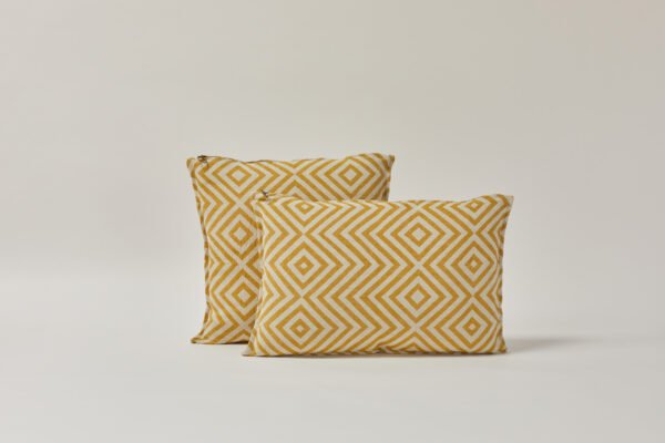 Cojín de lino Egon - Ocre