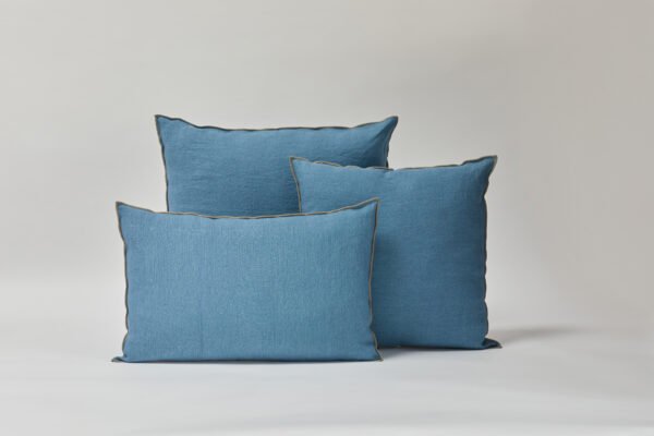 Cojín de lino Joan - Denim