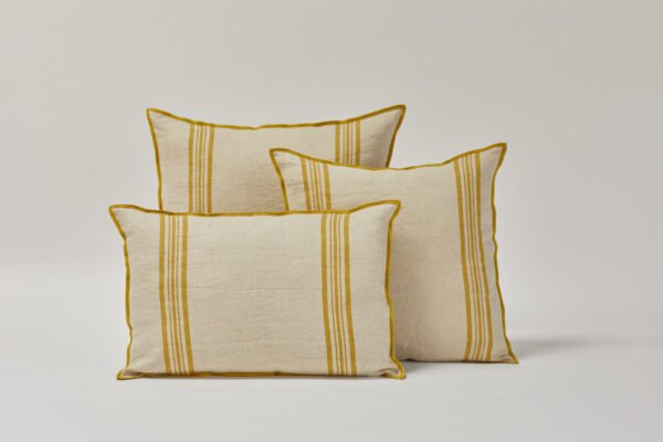 rene ocre Cojín de lino Rene - Ocre