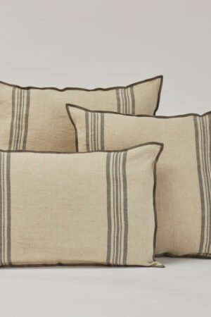 Cojín de lino Rene - Plomo