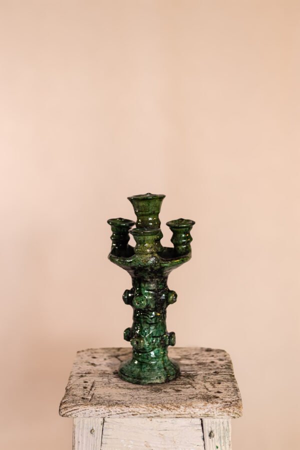 Candelabro 4 bocas punteado