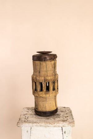 Portavelas de eje de carro antiguo - no. 1