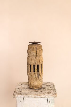 Portavelas de eje de carro antiguo - no. 2