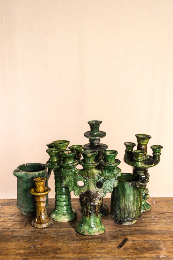 Candelabro 4 bocas punteado